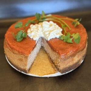 guava cheesecake Creamy, rich, and perfectly balanced with sweet tropical guava. Save room for this one.