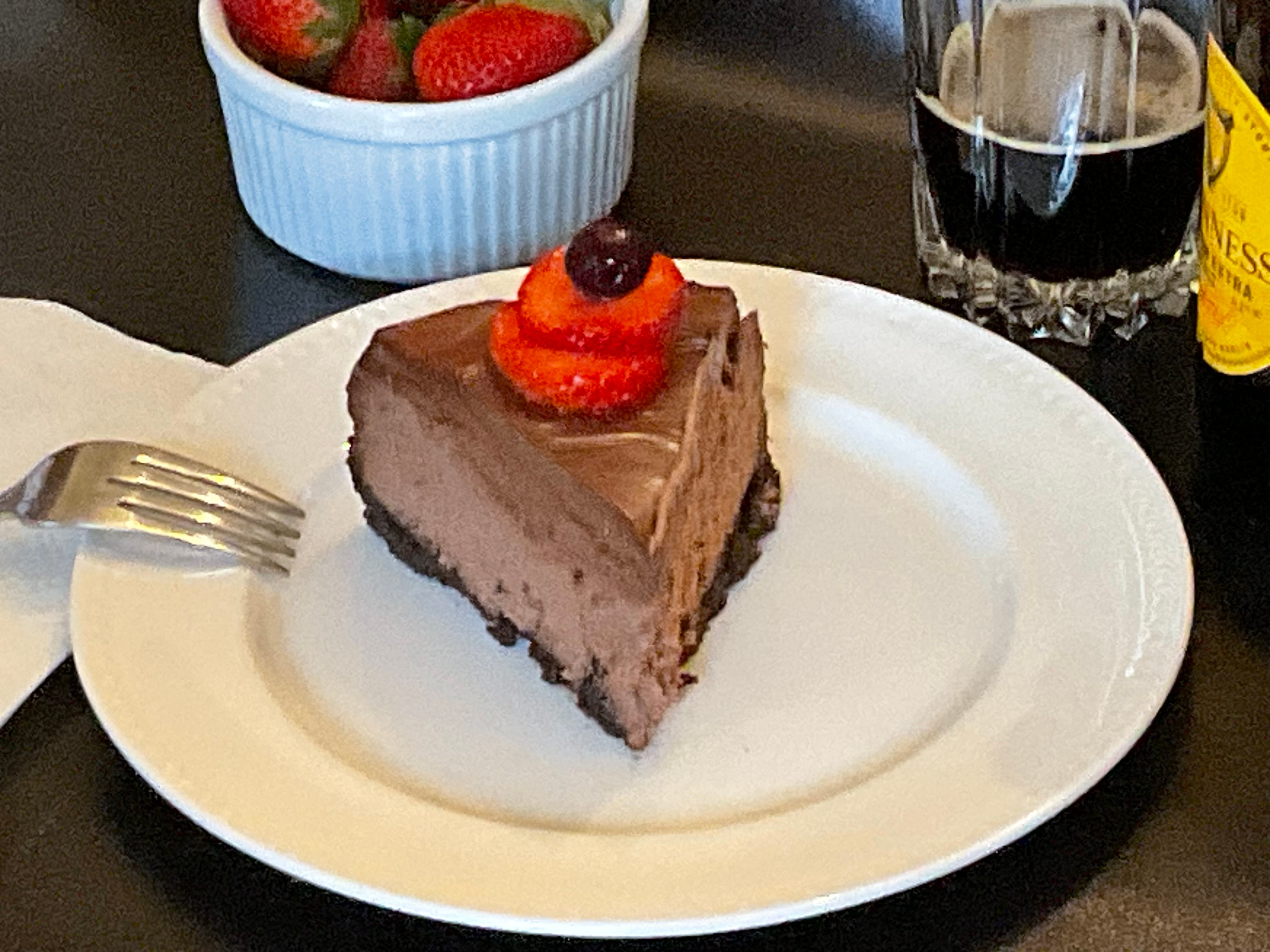 Guinness Stout Chocolate Cheesecake