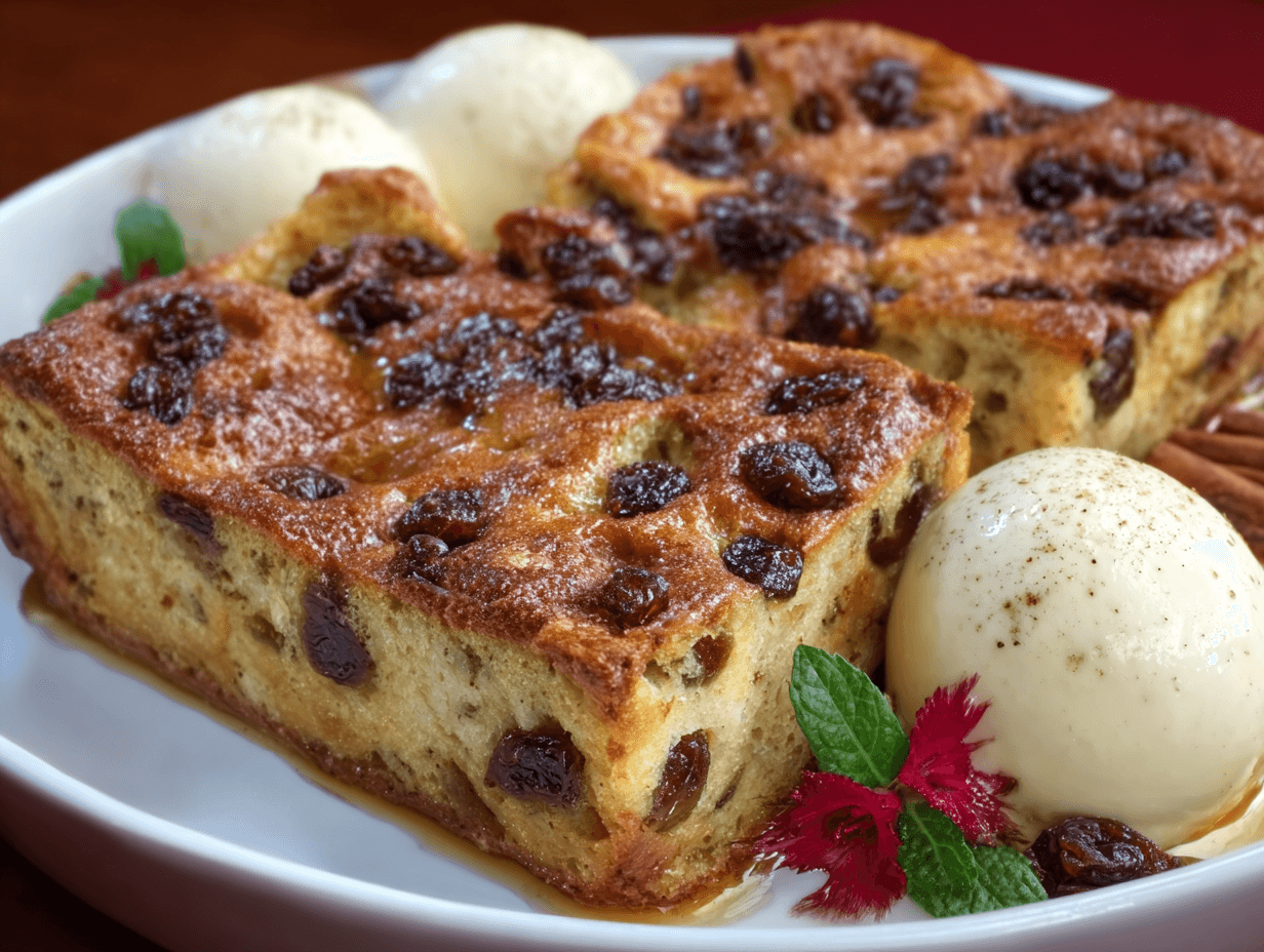 Rum Raisin Bread Pudding